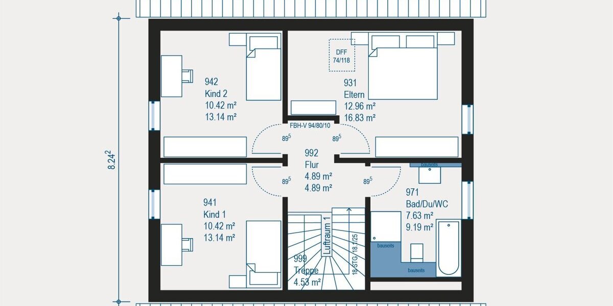 Home 1: 124,90 m² - Raum für Alltag und Rückzug - Einfamilienhaus Fulda-Niesig Niesig | Angebot:27331739