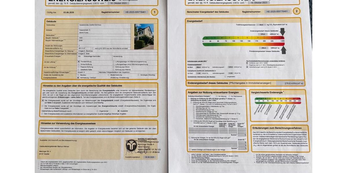 Mehrfamilienhaus, Wohnhaus Fulda Kohlhaus - 10 Zimmer, 240 m&sup2;, 480.000&euro; | Angebot:26070834