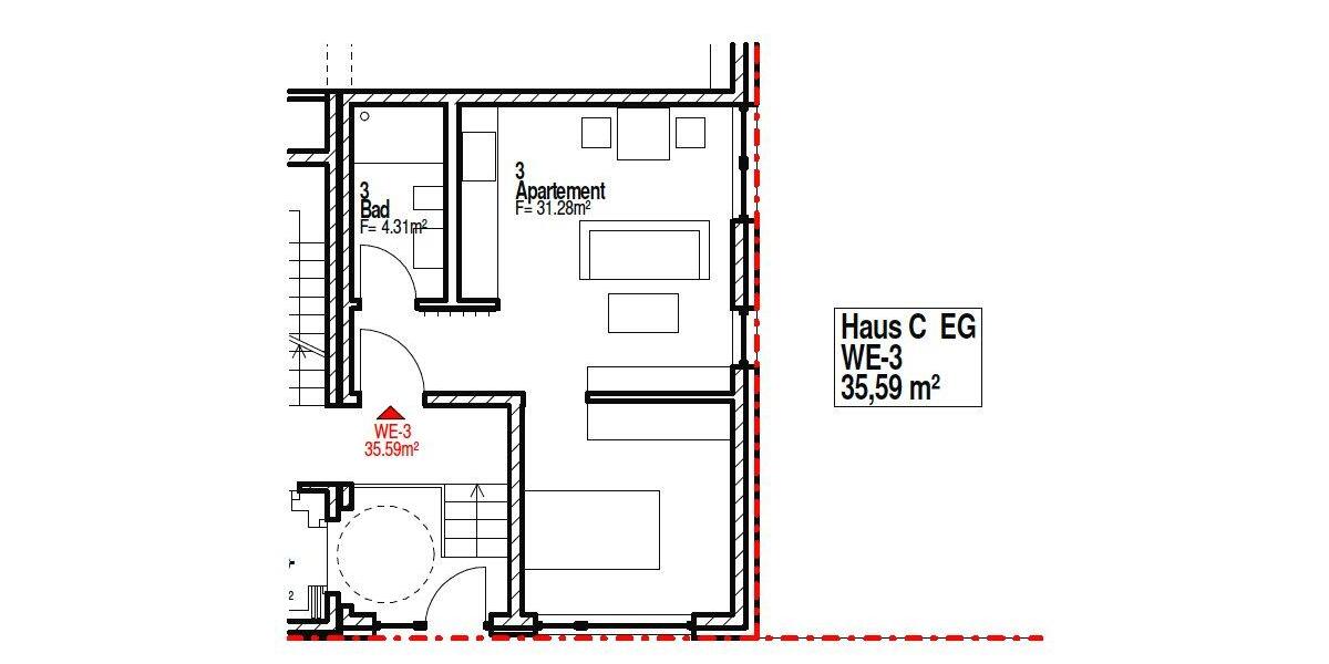 Etagenwohnung Fulda Kohlhaus - 1 Zimmer, 35 m&sup2;, 175.000&euro; | Angebot:26480145
