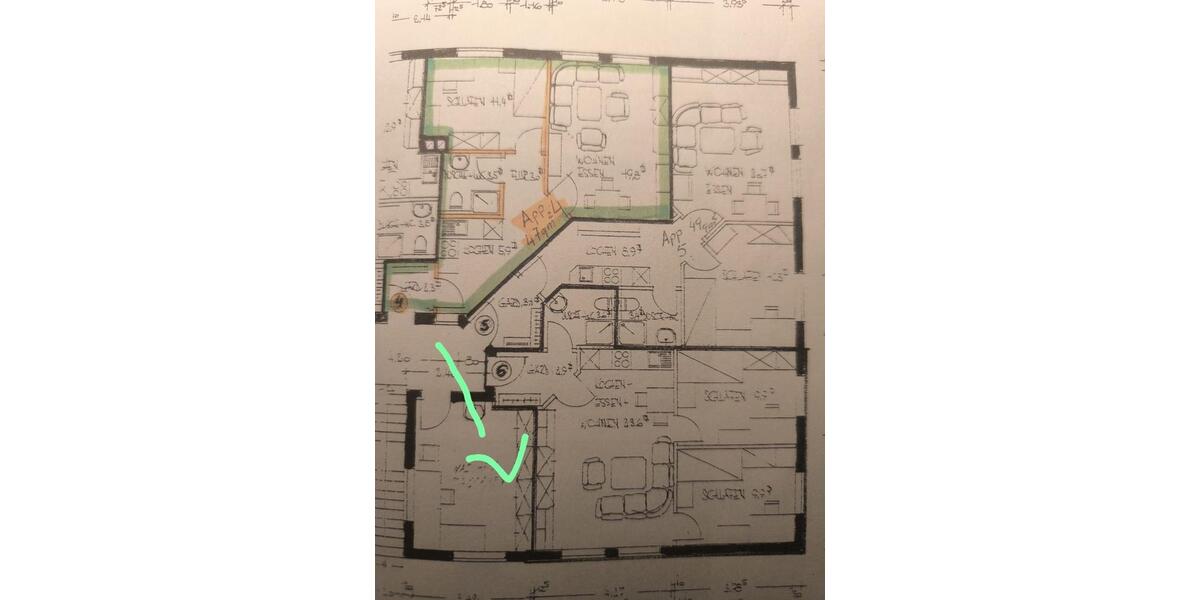Etagenwohnung Künzell - 2 Zimmer, 47 m&sup2;, 130.000&euro; | Angebot:26809091