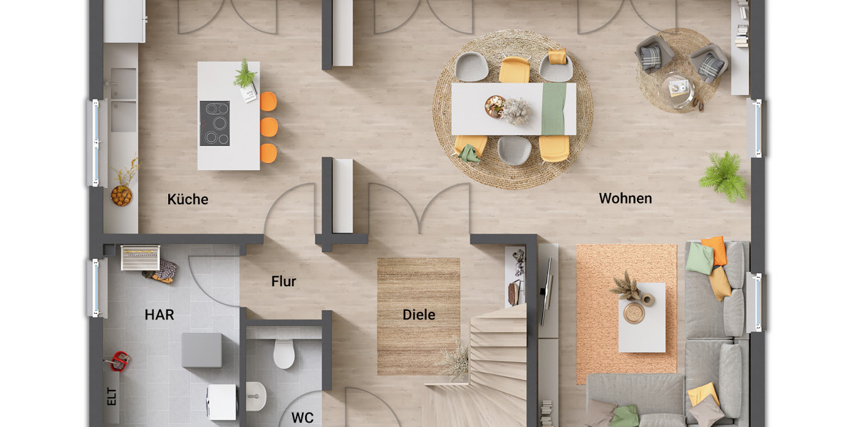 Einfamilienhaus Niederaula - 5 Zimmer, 158 m&sup2;, 287.250&euro; | Angebot:25777697