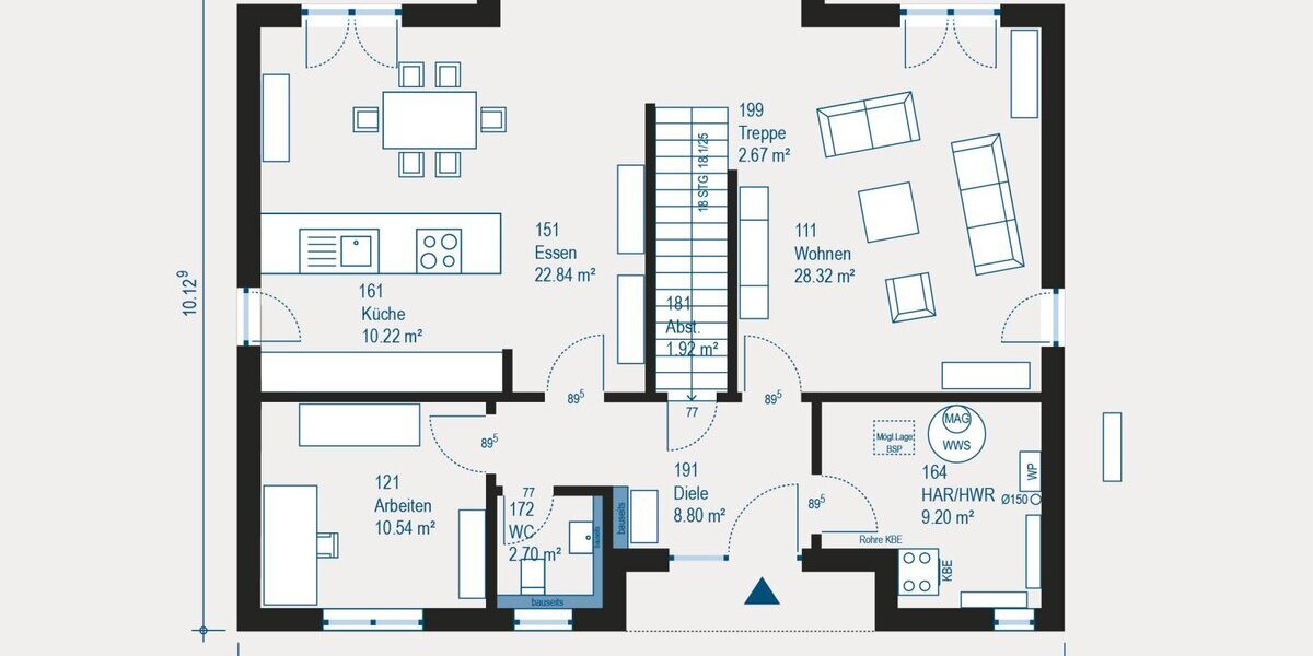 Attraktives projektiertes Einfamilienhaus in Herbstein mit flexiblem Ausbaukonzept - Einfamilienhaus Herbstein | Angebot:27349103