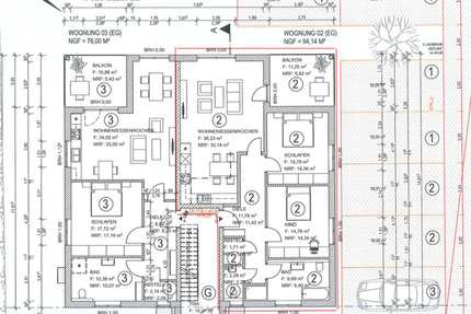 Wohnung Schlüchtern - 3 Zimmer, 94 m&sup2;, 1.350&euro; | Angebot:24888612