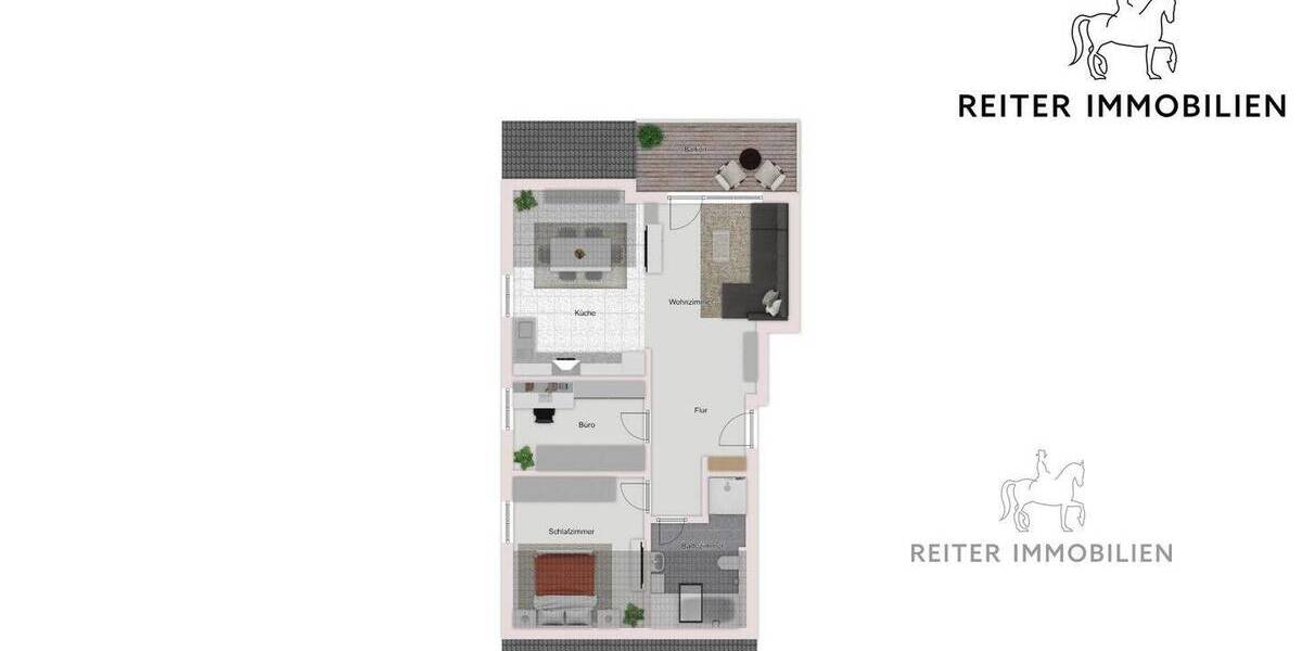 Etagenwohnung Petersberg - 3 Zimmer, 85 m&sup2;, 325.000&euro; | Angebot:26744511