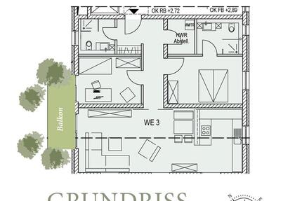 Wohnung Künzell - 3 Zimmer, 90 m&sup2;, 349.000&euro; | Angebot:26943656