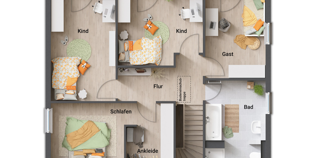 Einfamilienhaus Eiterfeld Leimbach - 5 Zimmer, 157 m&sup2;, 317.750&euro; | Angebot:25800272