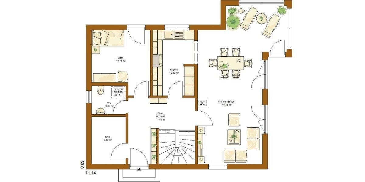 Einfamilienhaus Rasdorf - 5 Zimmer, 156 m&sup2;, 406.700&euro; | Angebot:25687389