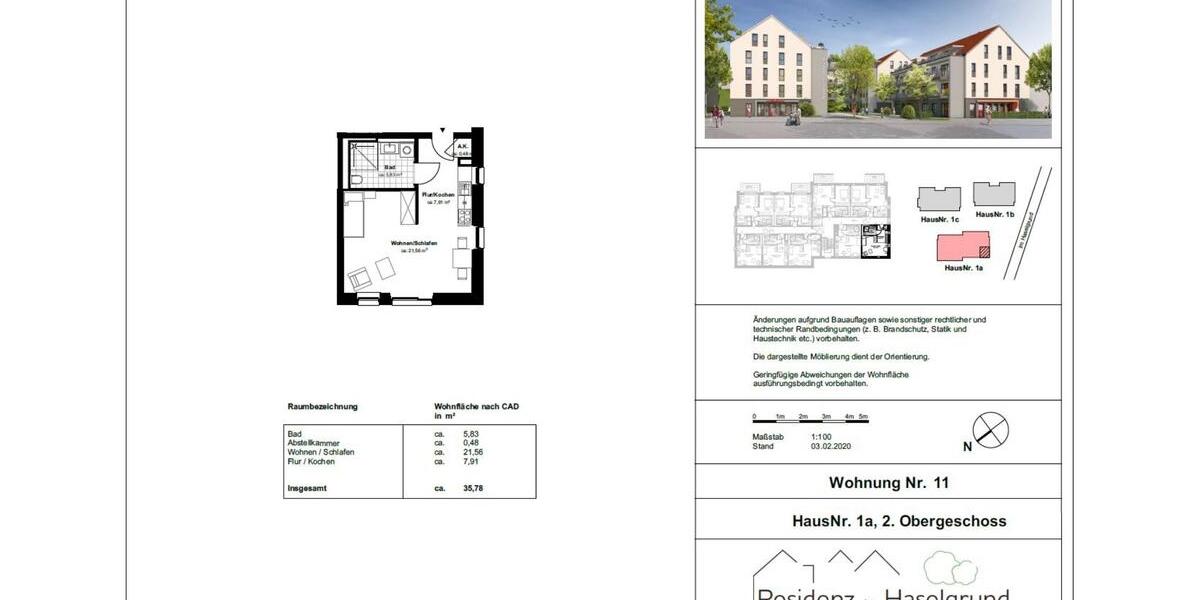 Etagenwohnung Hünfeld - 1 Zimmer, 36 m&sup2;, 490&euro; | Angebot:23643316
