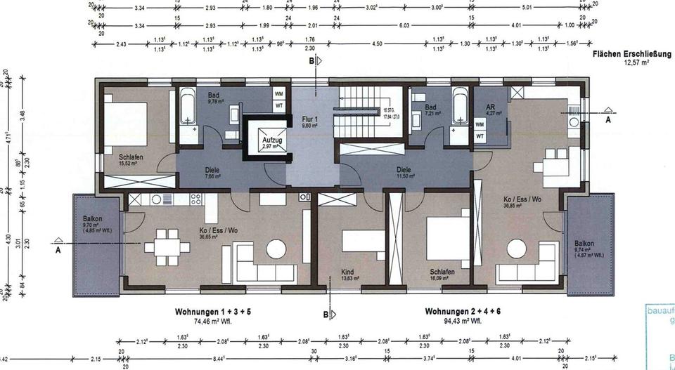 Erdgeschoßwohnung Hünfeld - 2 Zimmer, 75 m&sup2;, 292.950&euro; | Angebot:27216226