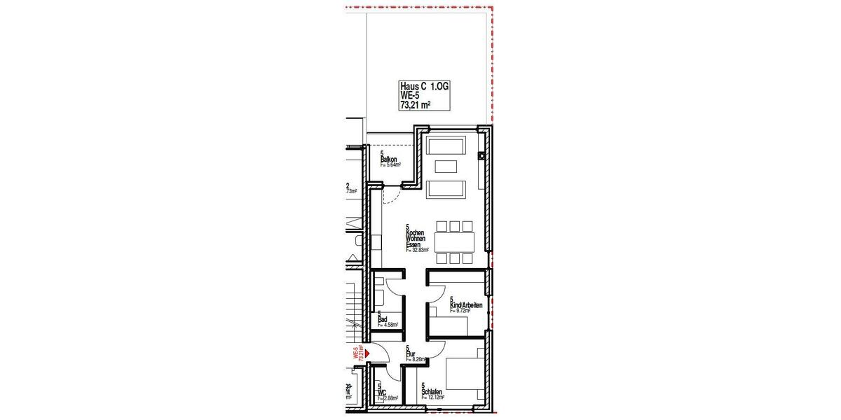 Etagenwohnung Fulda Kohlhaus - 3 Zimmer, 73 m&sup2;, 290.000&euro; | Angebot:26480147