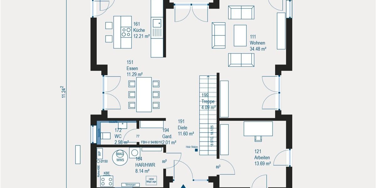 Exklusive Villa mit großzügigem Wohnraum in Grebenhain - individuell planbar - Villa Grebenhain | Angebot:27349104
