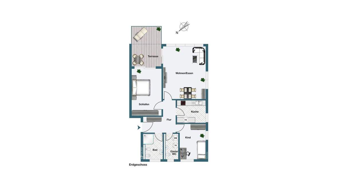 Etagenwohnung Eichenzell - 3 Zimmer, 95 m&sup2;, 325.000&euro; | Angebot:25665141