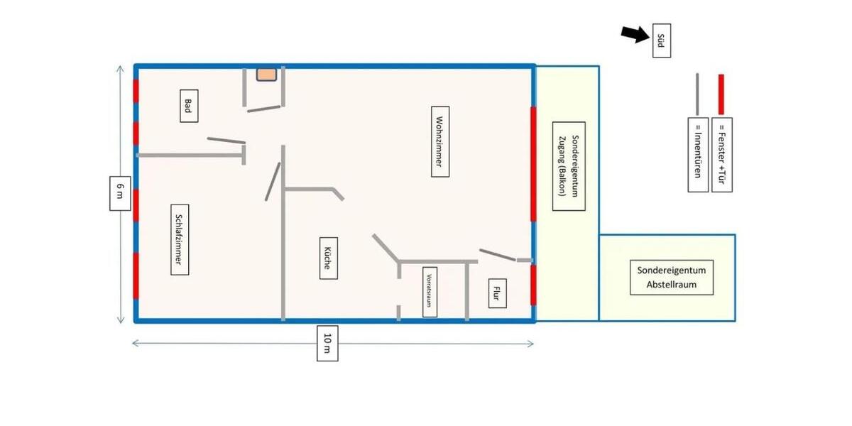 Etagenwohnung Schlitz - 2 Zimmer, 53 m&sup2;, 150.000&euro; | Angebot:25404943