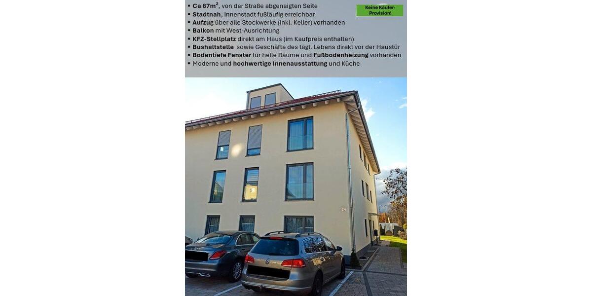 Etagenwohnung Fulda Kohlhaus - 3 Zimmer, 87 m&sup2;, 340.000&euro; | Angebot:26868818