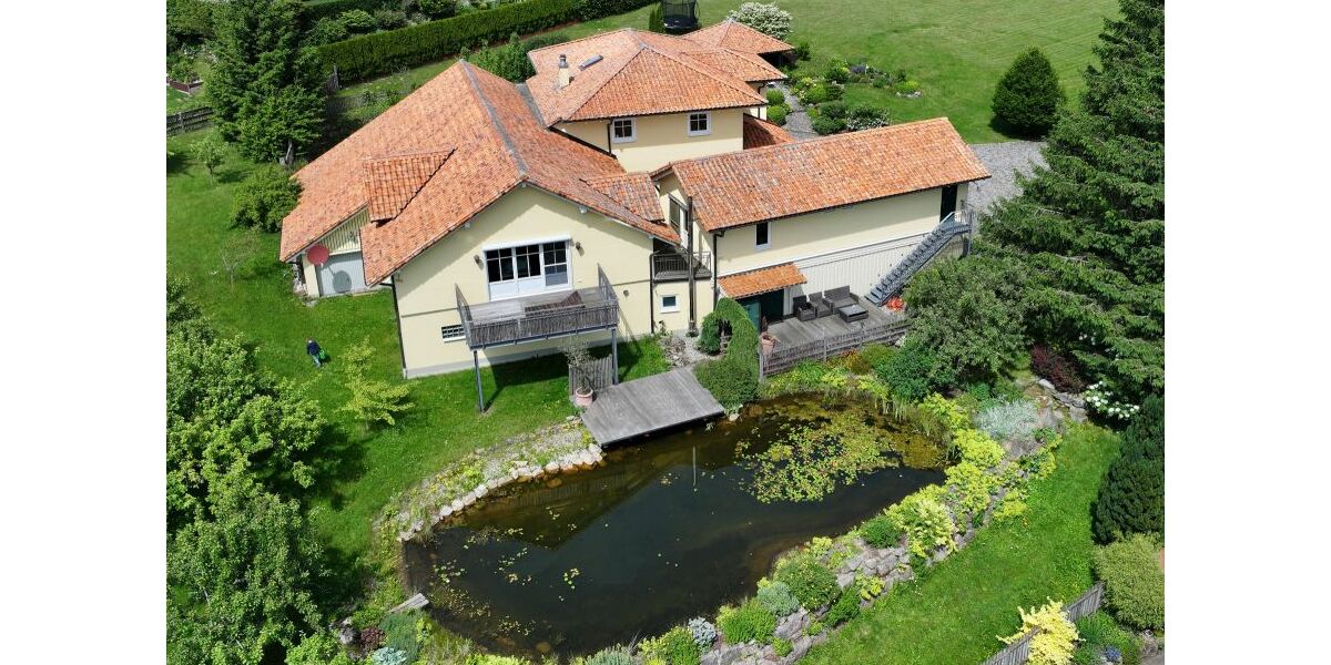 Provisionsfrei* Wohnen wie im Urlaub - Traumhaus im Biosphärenreservat Rhön - Einfamilienhaus Poppenhausen | Angebot:25634647