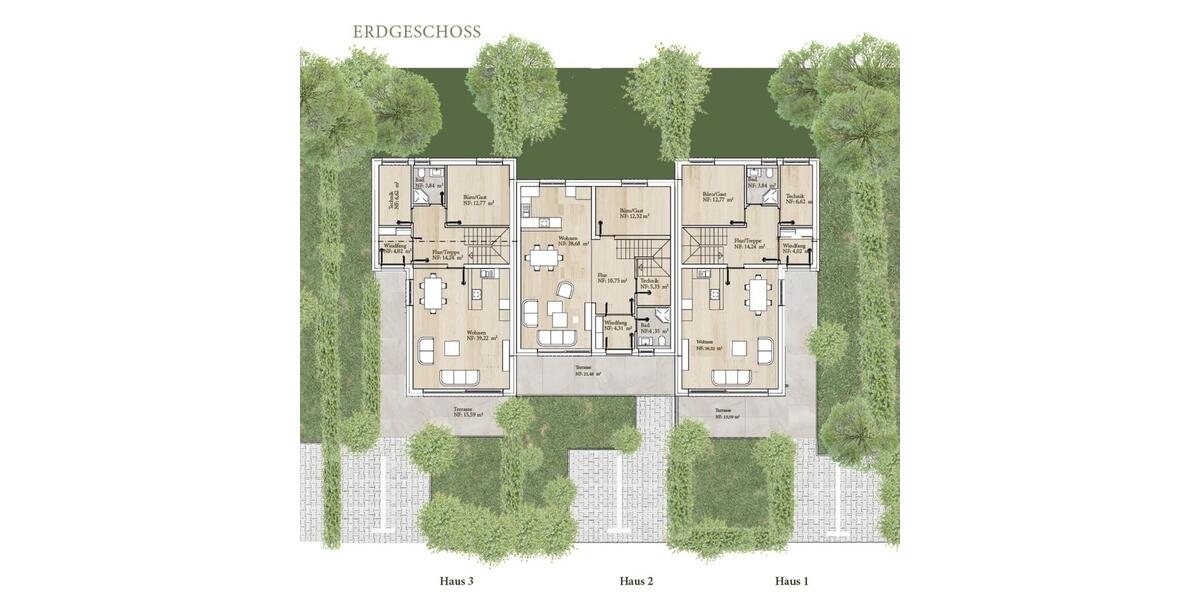 Reihenhaus Eichenzell - 5 Zimmer, 151 m&sup2;, 499.000&euro; | Angebot:25800991