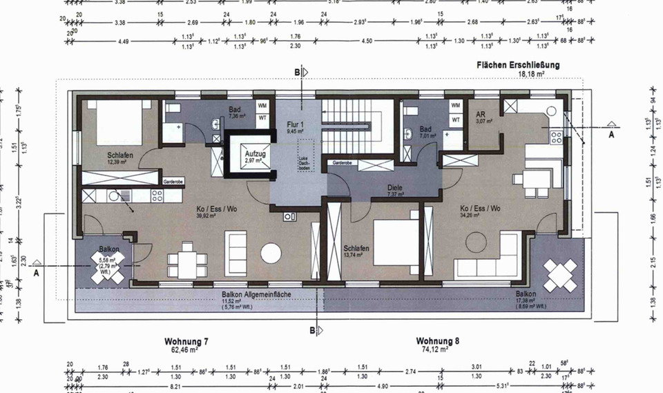 Etagenwohnung Hünfeld - 2 Zimmer, 75 m&sup2;, 294.340&euro; | Angebot:23917241
