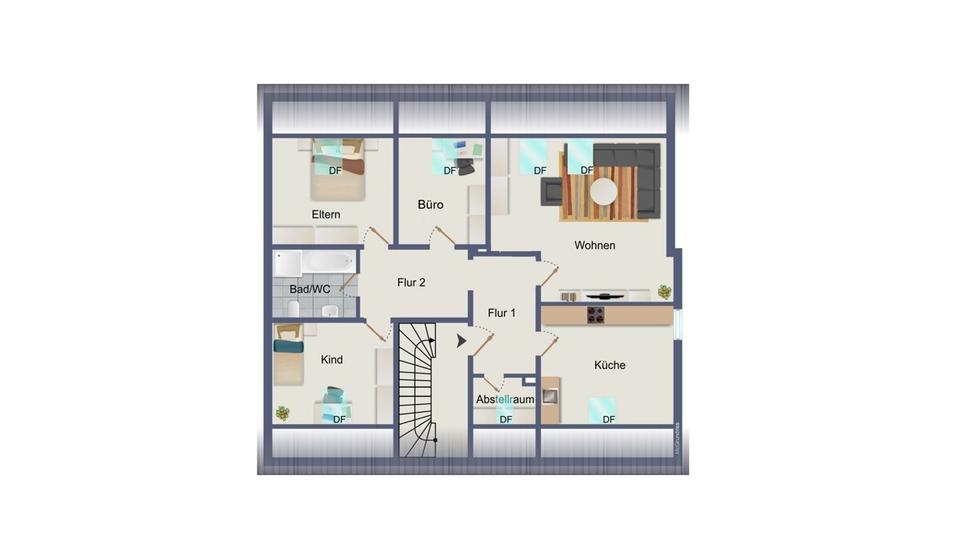 Dachgeschoßwohnung Fulda Fulda-Galerie - 4 Zimmer, 82 m&sup2;, 830&euro; | Angebot:26644577