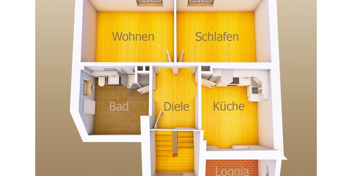 Etagenwohnung Neuhof - 2 Zimmer, 68 m&sup2;, 650&euro; | Angebot:26496341