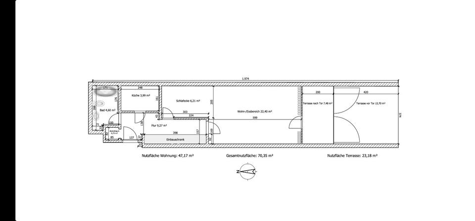Etagenwohnung Grebenhain - 1.5 Zimmer, 52 m&sup2;, 79.000&euro; | Angebot:26231203