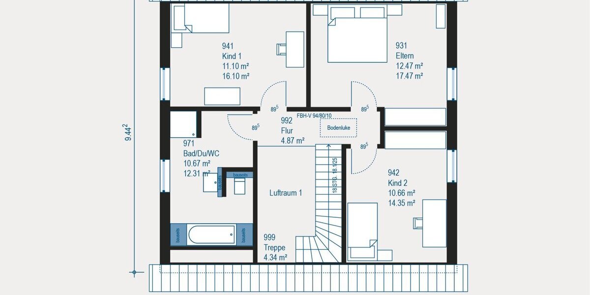 Home 7: 147,31 m² - klar geplantes Familienwohnen - Einfamilienhaus Fulda-Dietershan Dietershan | Angebot:27331845