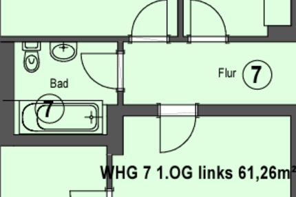 Wohnung Fulda Nordend - 3 Zimmer, 61 m&sup2;, 613&euro; | Angebot:26216030