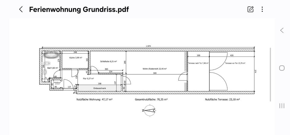 Etagenwohnung Grebenhain - 1.5 Zimmer, 52 m&sup2;, 76.500&euro; | Angebot:27273498
