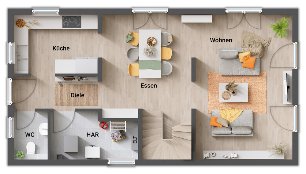 Einfamilienhaus Niederaula - 4 Zimmer, 132 m&sup2;, 252.050&euro; | Angebot:25737884