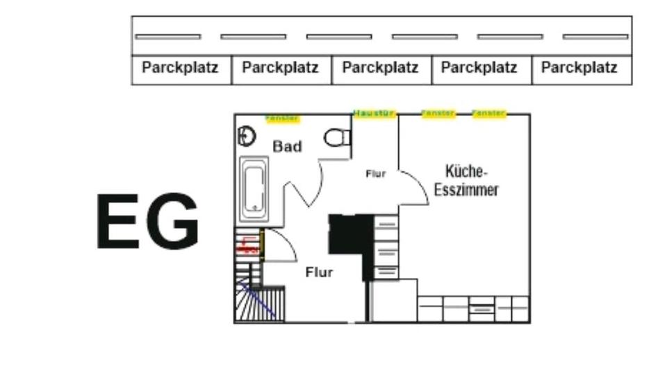 Etagenwohnung Lauterbach (Hessen) - 5 Zimmer, 133 m&sup2;, 750&euro; | Angebot:25837996
