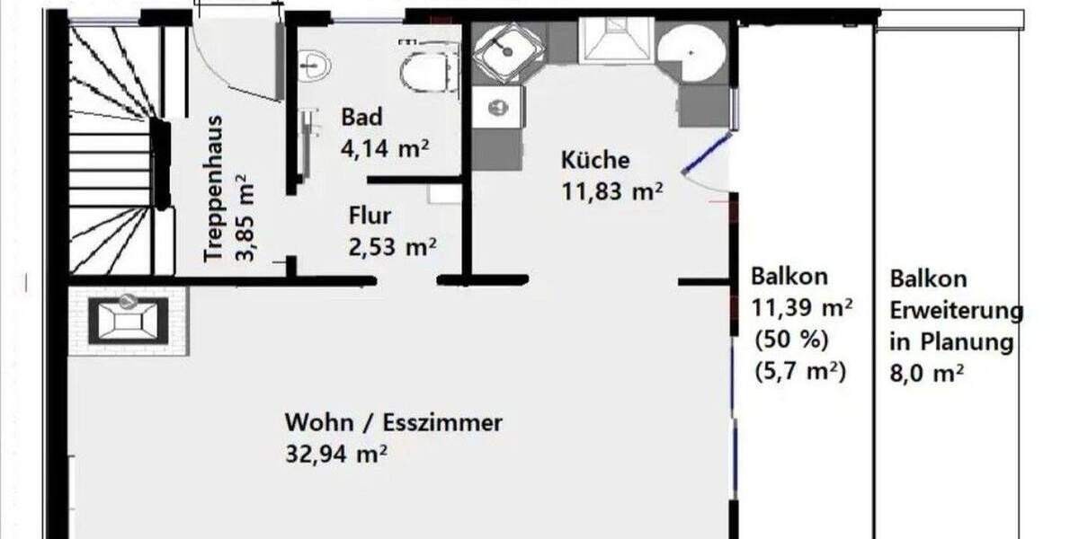 Einfamilienhaus Poppenhausen - 5 Zimmer, 120 m&sup2;, 1.390&euro; | Angebot:25654290